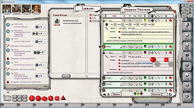 Fantasy Grounds - D&D Monster Pack - Constructs & Elementals