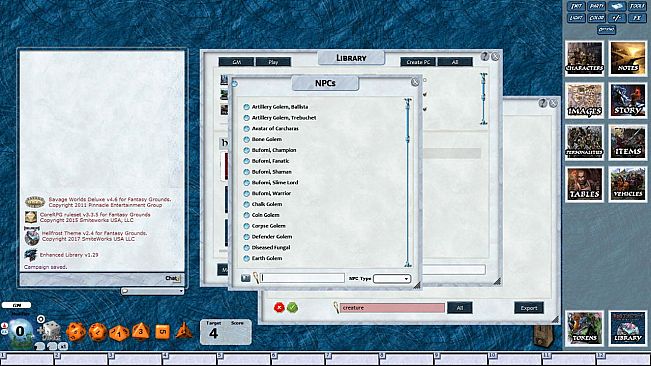 Fantasy Grounds - Hellfrost Creature Guide (Savage Worlds)