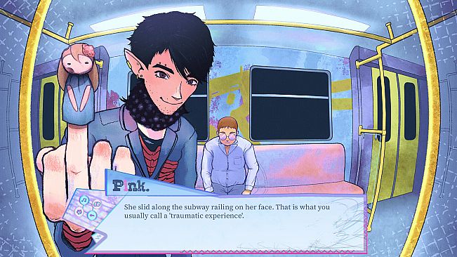 Pink punk: Sober elf in a banana costume