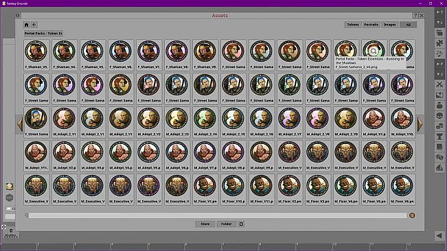 Fantasy Grounds - Portal Packs - Token Essentials: Running in the Shadows