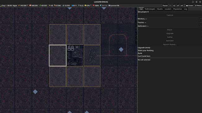 Latticefall: Zombie setting