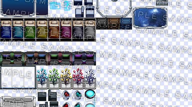 RPG Maker MV - Krachware Cyberpunk Tileset Pack