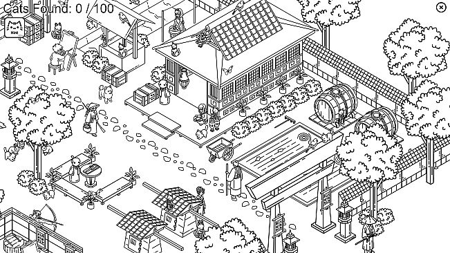 Hidden Cats In Japanese Village