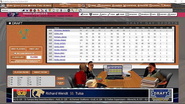 Draft Day Sports: Pro Football 2018