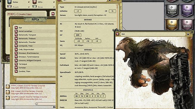 Fantasy Grounds - Mythic Monsters #27: COLOSSAL (PFRPG)
