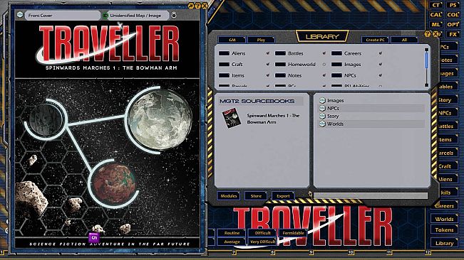 Fantasy Grounds - Spinward Marches 1: The Bowman Arm (MGT2)