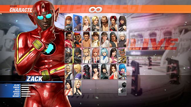 DOA6 "Nova" Sci-Fi Body Suit (Red) - Zack