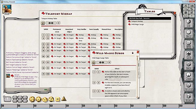 Fantasy Grounds - D&D Sorcerer Class Pack