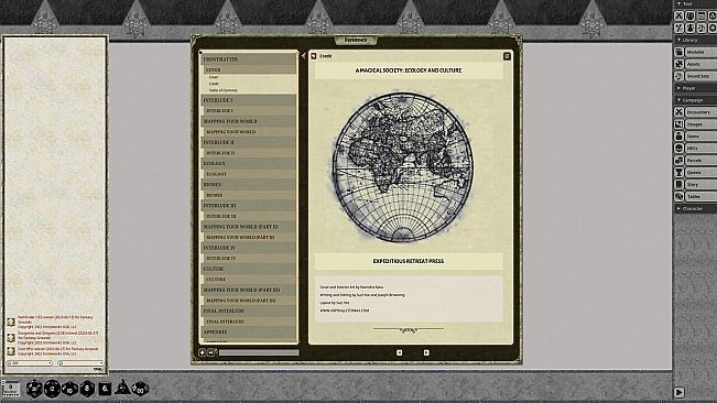 Fantasy Grounds - A magical Society - Ecology and Culture