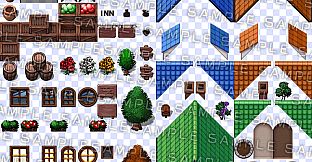 RPG Maker MV - Krachware Fantasy Town Exterior Tileset