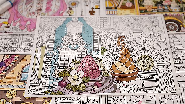 FIND KITTENS 7: Cookie Town - Coloring Book