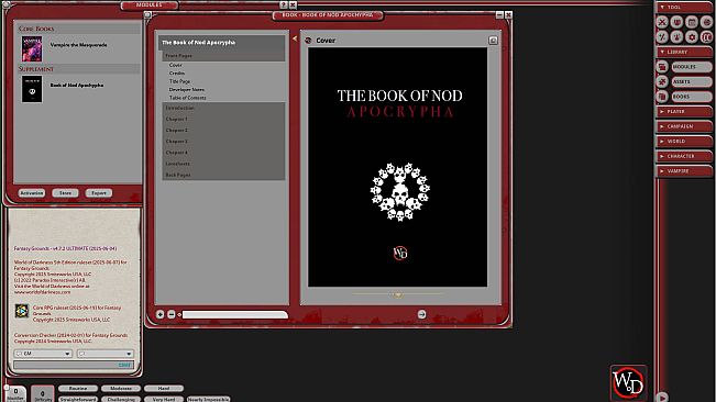 Fantasy Grounds - Vampire: The Masquerade - The Book of Nod Apocrypha