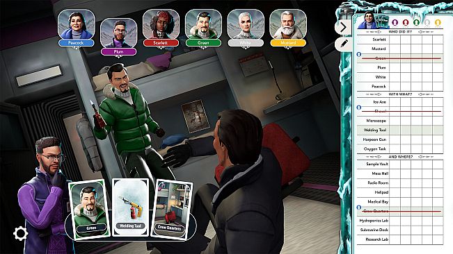 Clue/Cluedo: Polar Research Station Crime Scene Bundle