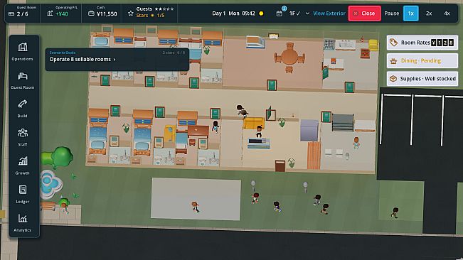 Mini Hotel Simulator