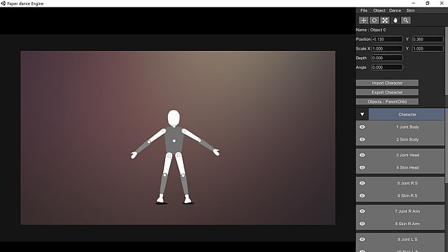Paper dance Engine
