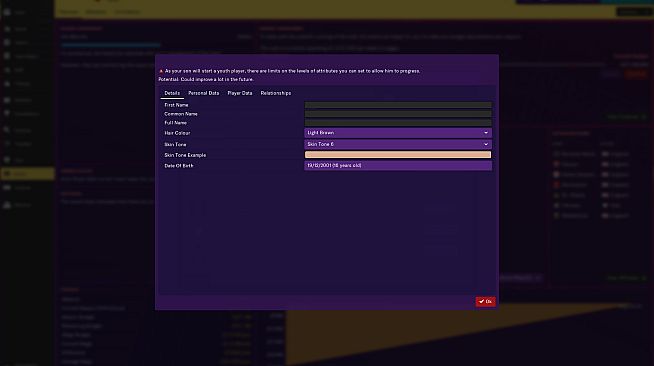 Football Manager 2019 Touch - Design a Son