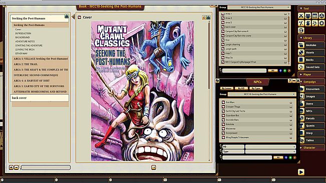 Fantasy Grounds - Mutant Crawl Classics #10: Seeking the Post-Humans