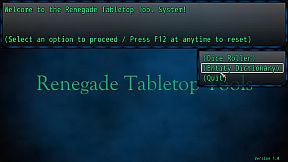 Renegade Tabletop Tools System