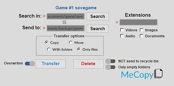 MeCopy - Keep your PC tidy