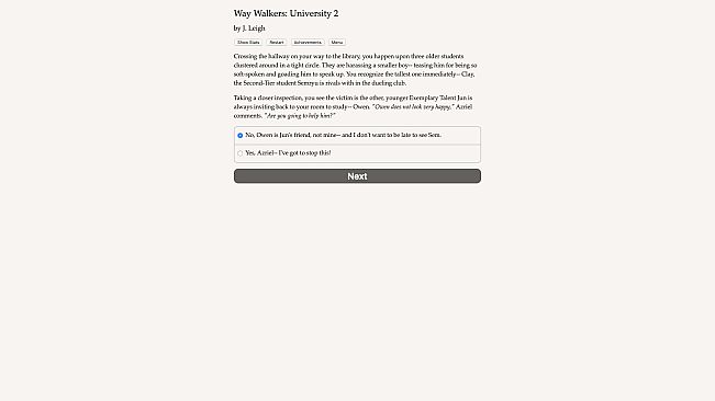 Way Walkers: University 2