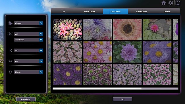 Let's Play Jigsaw Puzzles: Flowers
