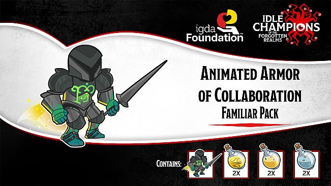 Idle Champions - Animated Armor of Collaboration Familiar Pack