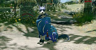 MONSTER HUNTER RISE - "C Floral Yukata" Palamute layered armor piece