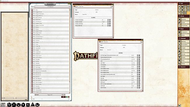 Fantasy Grounds - Pathfinder 2 RPG - Bestiary - Syrinscape Sound Link Pack
