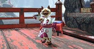 MONSTER HUNTER RISE - "F Floral Yukata" Palico layered armor piece