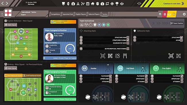 Rugby League Team Manager 3 DLC "Representative & International Teams & Competitions"