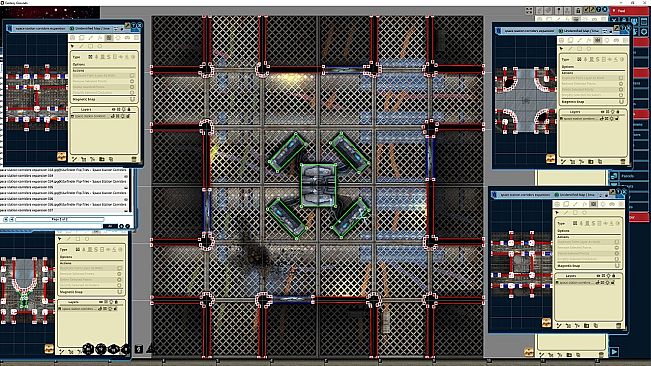 Fantasy Grounds - Starfinder RPG - Flip-Tiles - Space Station Corridors Expansion