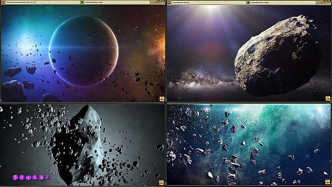 Fantasy Grounds - Star Battles: Nebulae and Asteroids Space Map Pack