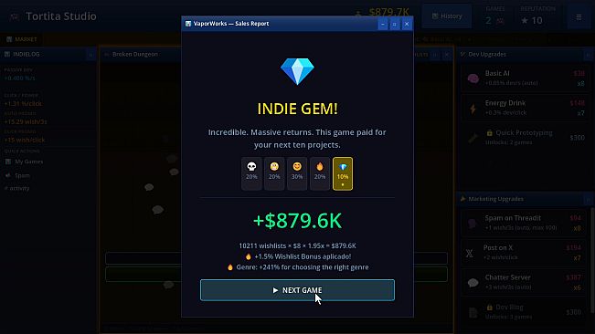 Game Dev Clicker Simulator
