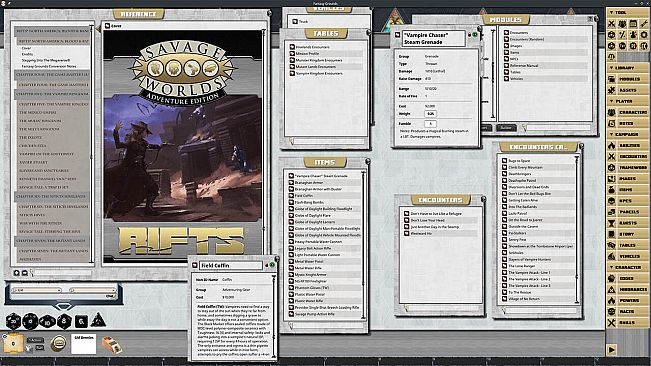 Fantasy Grounds - Savage Rifts: Blood and Banes