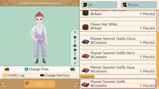 Frontier Summer Clothes Set - WorldNeverland - Daily Life in the Elnea Kingdom - Another Life Adventure