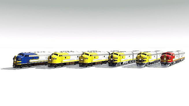 Trainz 2019 DLC - Pro Train: ATSF F7A/B Warbonnet Loco Bundle