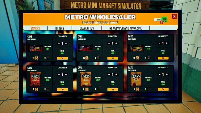 Metro Mini Market Simulator