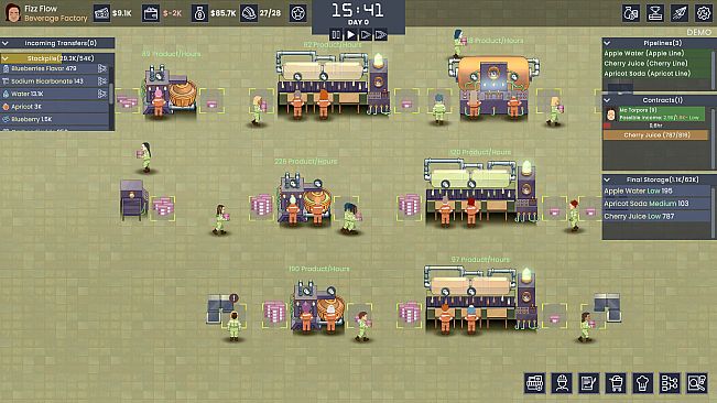 Fizz Flow: Factory Management