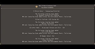 Dark Rose Valkyrie: Extra Costumes Set