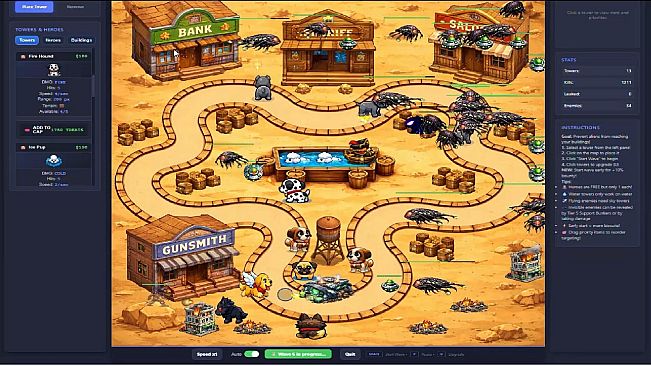 Rescue Dogs vs Aliens Tower Defense
