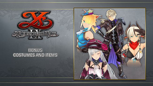 Ys IX: Monstrum Nox - Bonus Costumes and Items