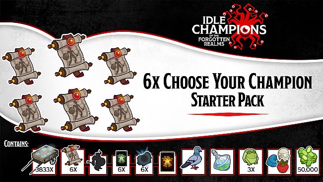 Idle Champions - 6x Choose Your Champion Starter Pack