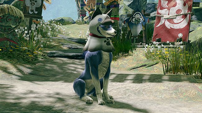 MONSTER HUNTER RISE - "Felyne Mask" Palamute layered armor piece