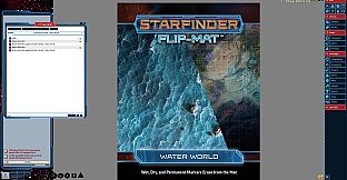Fantasy Grounds - Starfinder RPG - Flip-Mat - Water World