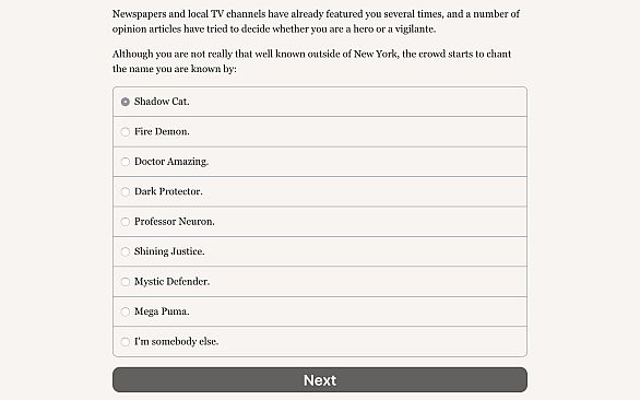 Hero or Villain: Genesis