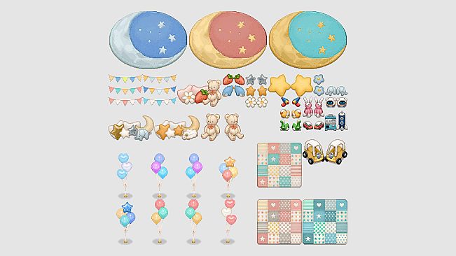 Pixel Game Maker MV - Pastel Kawaii Assets