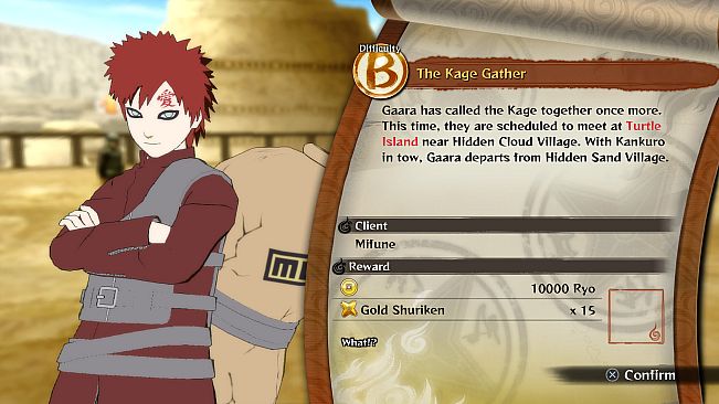 NARUTO SHIPPUDEN: Ultimate Ninja STORM 4 - Gaara's Tale Extra Scenario Pack