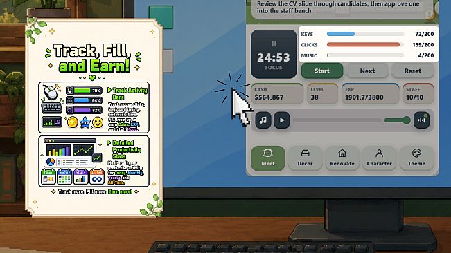 MyBiz: Pomodoro Desk Tycoon