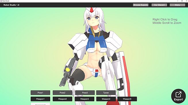 Gundam Girl Studio for VRChat and Vroid