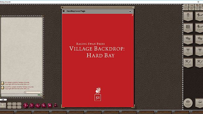 Fantasy Grounds - Village Backdrop: Hard Bay (5E)
